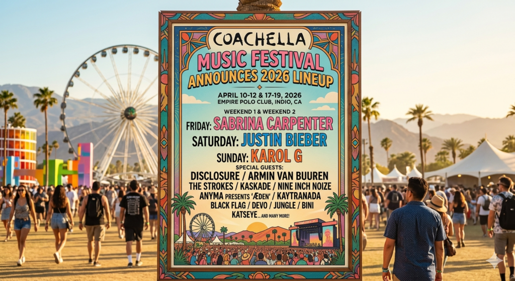Coachella Music Festival Announces 2026 Lineup.