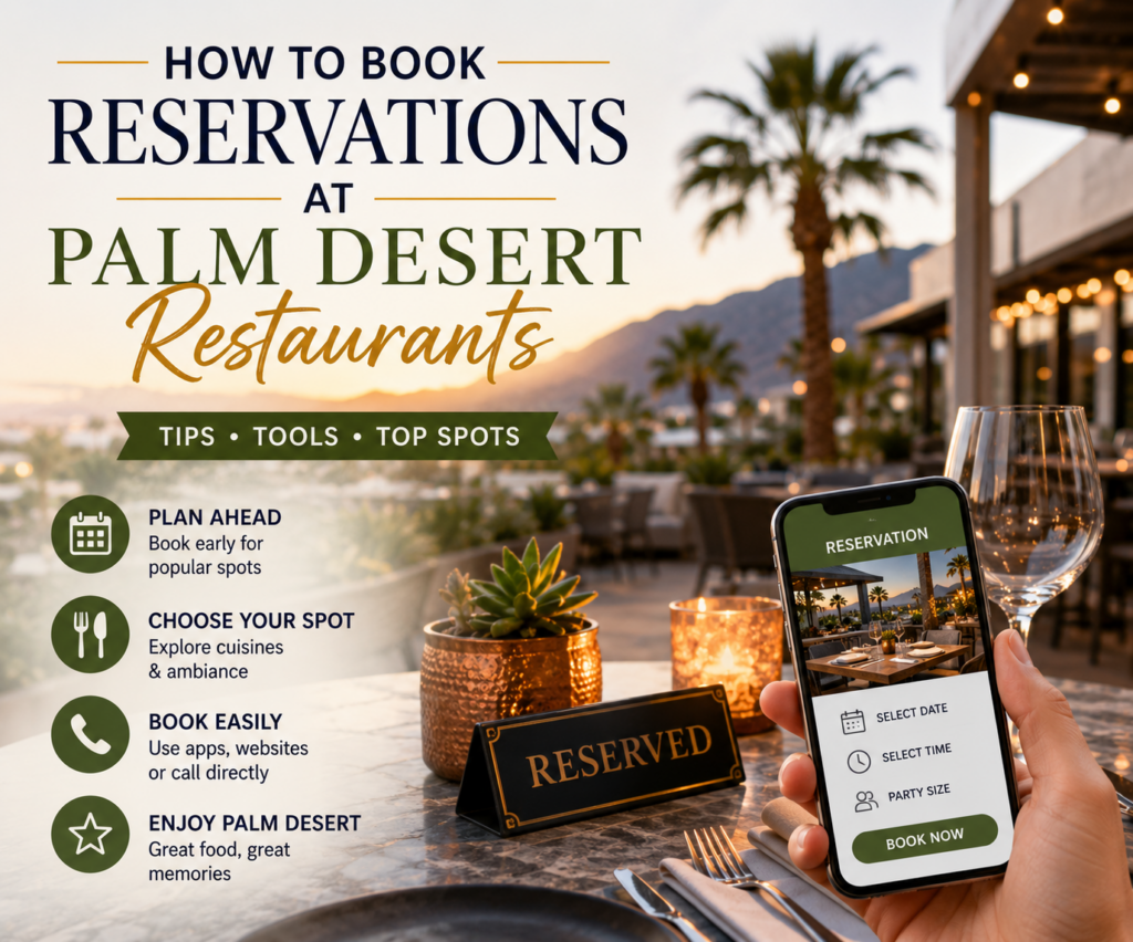 How to Book Reservations at Palm Desert Restaurants