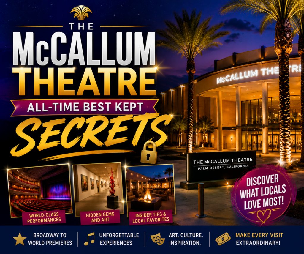 The McCallum Theatre entrance in Palm Desert