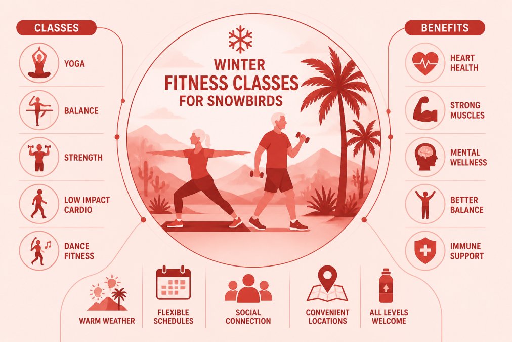 "Winter Fitness Classes for Snowbirds: Stay Active