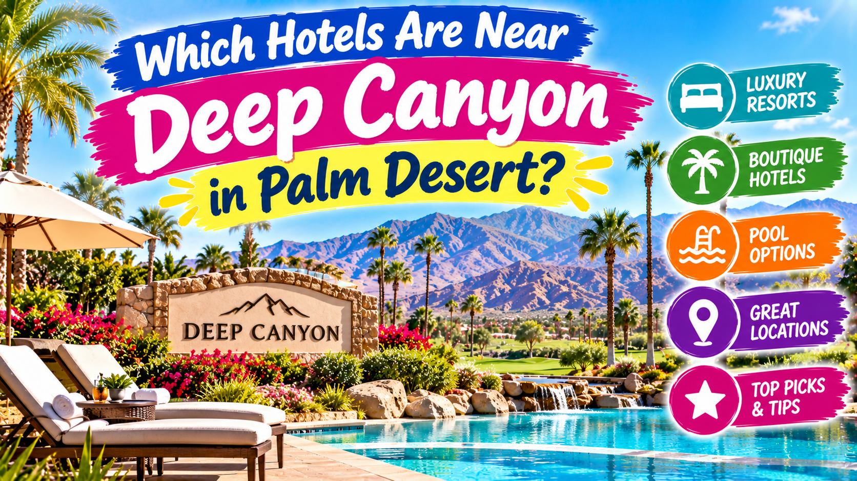 Which Hotels Are Near Deep Canyon in Palm Desert?